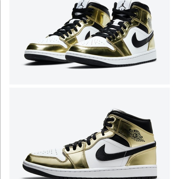 AIr Jordan mid SE metallic gold - Picture 1 of 4